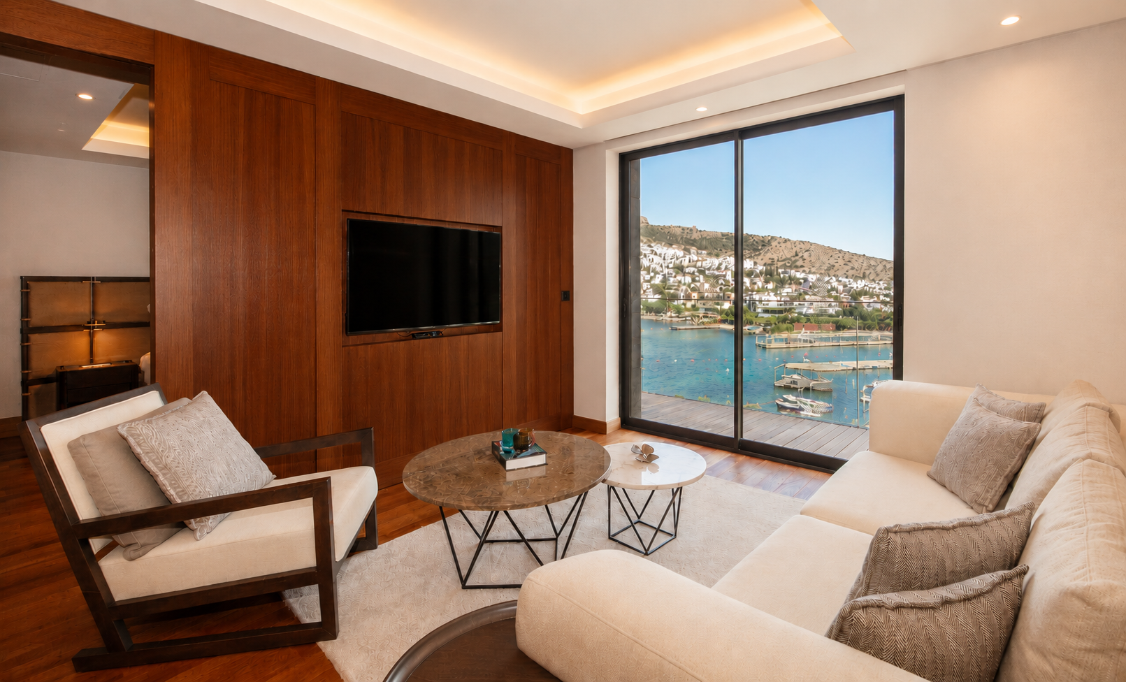 Küçükbük Deniz Manzaralı & Özel Beach Kullanımlı 1+1 Suit Residence — Bodrum Merkez görsel 2
