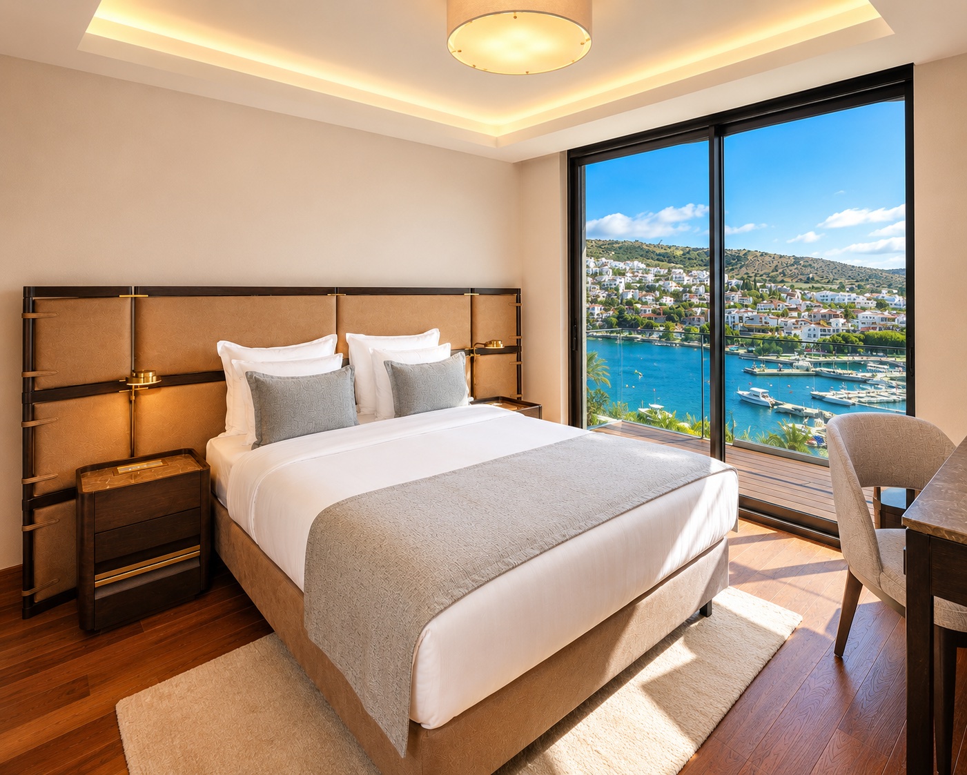 Küçükbük Deniz Manzaralı & Özel Beach Kullanımlı 1+1 Suit Residence — Bodrum Merkez görsel 3