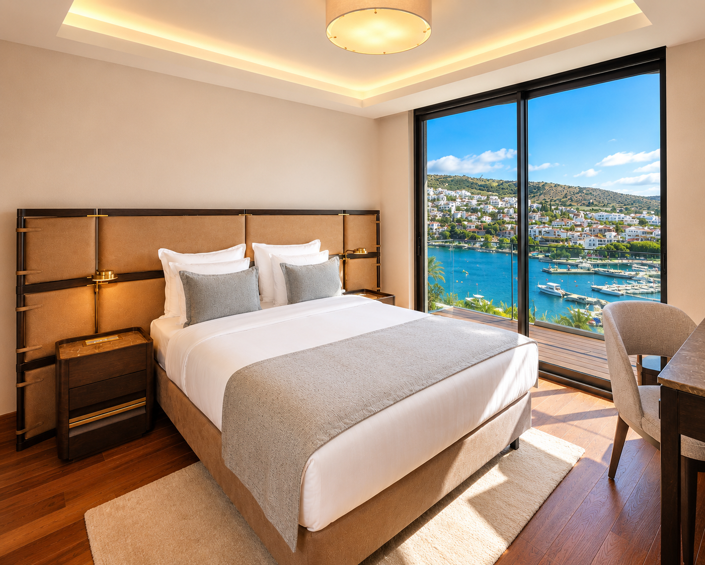 Küçükbük Deniz Manzaralı & Özel Beach Kullanımlı 1+1 Suit Residence — Bodrum Merkez görsel 4