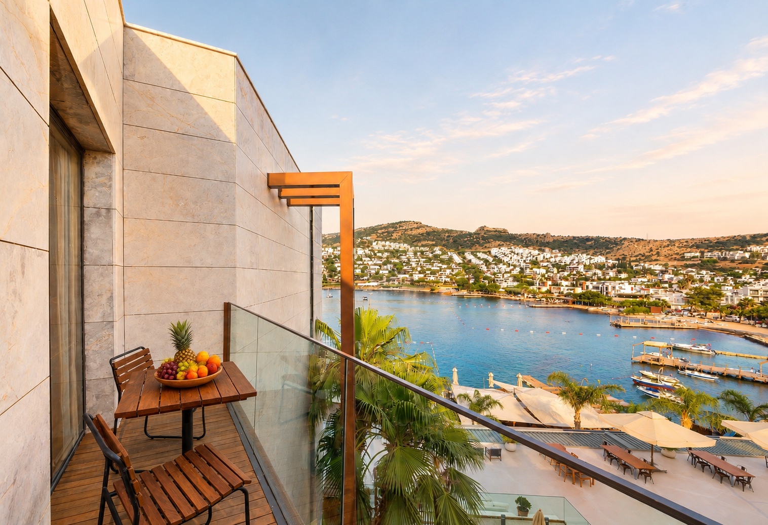 Küçükbük Deniz Manzaralı & Özel Beach Kullanımlı 1+1 Suit Residence — Bodrum Merkez görsel 5