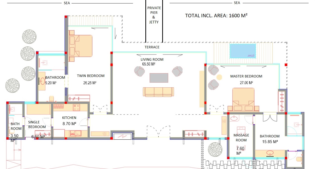 Grand Amiral Villa Özel Havuz ve İskeleye Sahip, — Bodrum Merkez görsel 5
